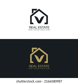 Real Estate V initials logo, Property and Construction V Logo design Vector, colorful homes logo concept Real estate service, construction, Growth house, home logo concept