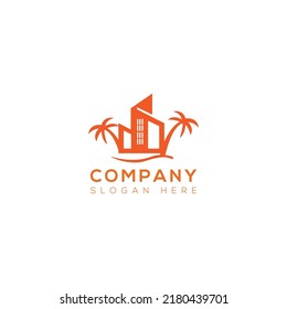 Real Estate vector art logo design  