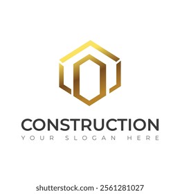 Real Estate vector building construction Repair logo