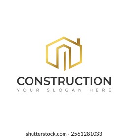 Real Estate vector building construction Repair logo