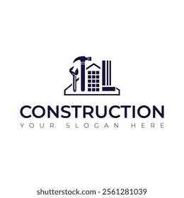Real Estate vector building construction Repair logo