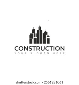 Real Estate vector building construction Repair logo