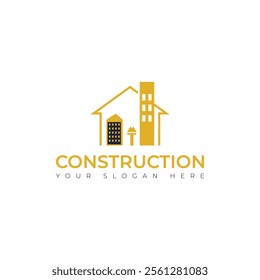 Real Estate vector building construction Repair logo