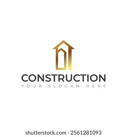 Real Estate vector building construction Repair logo