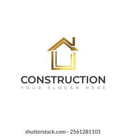 Real Estate vector building construction Repair logo