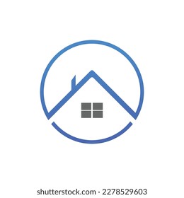 real estate vector corporate logo with geometric shapes
