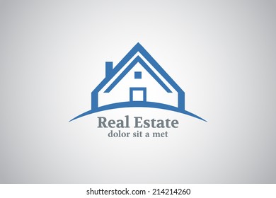 Real Estate vector design template. House abstract icon. Construction architecture symbol