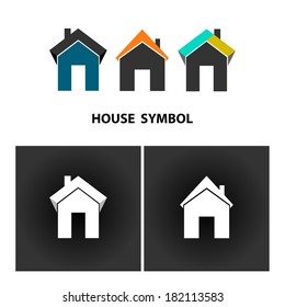 Real Estate Vector. House Symbol. Icon.