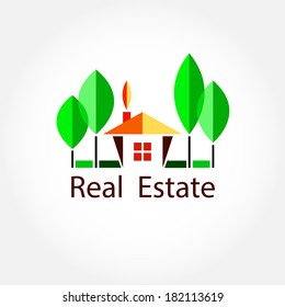 Real Estate Vector. House Symbol.