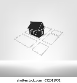 Real estate vector icon