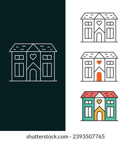 "Diseño de iconos vectores inmobiliarios"