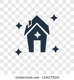 Real estate vector icon isolated on transparent background, Real estate transparency logo concept