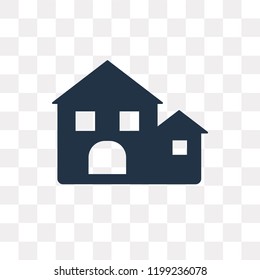 Real estate vector icon isolated on transparent background, Real estate transparency concept can be used web and mobile