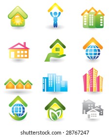 Real Estate - Vector Icon Set
