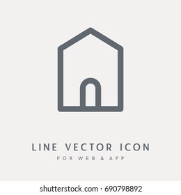 Real Estate vector icon. Single vector object. Ready for web site of App.