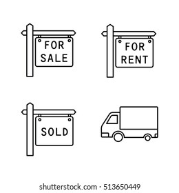 Real Estate vector icons