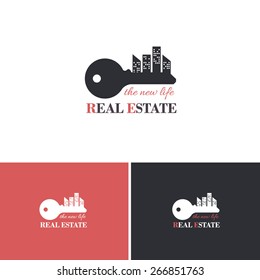 Real Estate Vector Icons, Logos, Sign, Symbol Template 