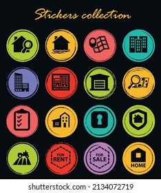 Real Estate vector icons for user interface design