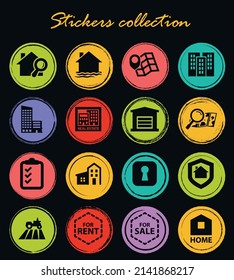 Real Estate vector icons for user interface design