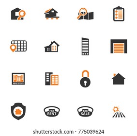 Real Estate vector icons for user interface design