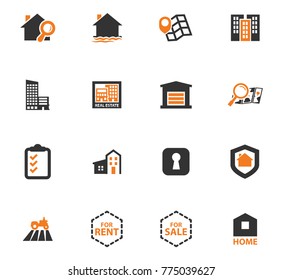 Real Estate vector icons for user interface design