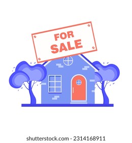 Real estate vector illustration. Isolated on white background.	
