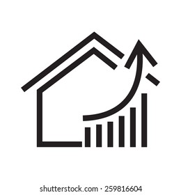 Real estate vector image to be used in web applications, mobile applications and print media.