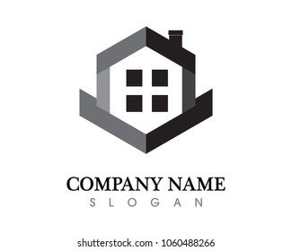 Real estate vector logo 
