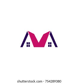 Logotipo de vectores inmobiliarios