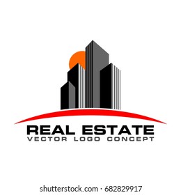 Real Estate, Vector  Logo  Concept
