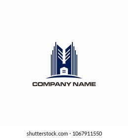 Real estate vector logo design