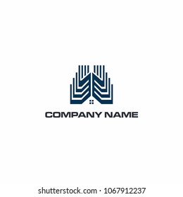 Real estate vector logo design