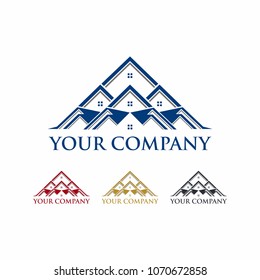 Real estate vector logo design