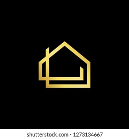 Real Estate vector logo design template. Outstanding house abstract concept icon.