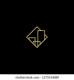 Real Estate vector logo design template. Outstanding house abstract concept icon.
