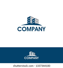 Real Estate vector logo design template. Building abstract concept icon. Realty construction architecture symbol