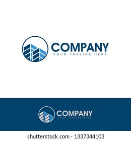 Real Estate vector logo design template. Building abstract concept icon. Realty construction architecture symbol