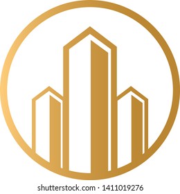 Real estate vector logo design