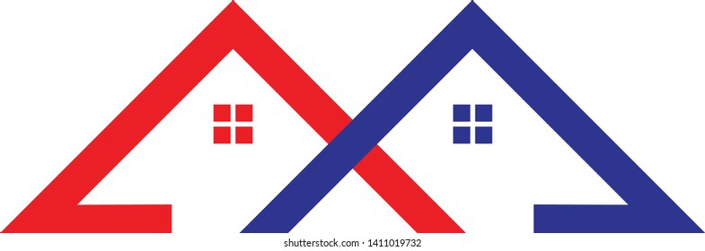 Real estate vector logo design