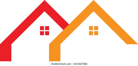 Real estate vector logo design
