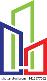 Real estate vector logo design