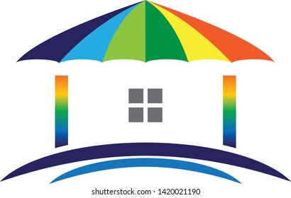 Real estate vector logo design
