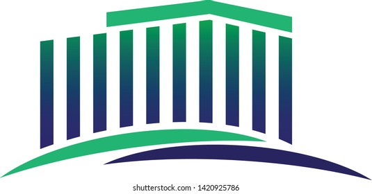 Real estate vector logo design - Vector