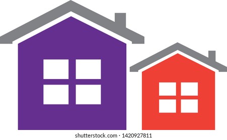 Real estate vector logo design - Vector