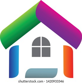 Real estate vector logo design - Vector