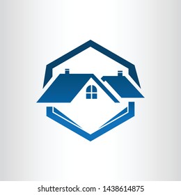 Real Estate vector logo design template. House abstract concept icon. Realty construction architecture symbol