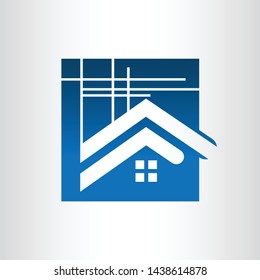 Real Estate vector logo design template. House abstract concept icon. Realty construction architecture symbol