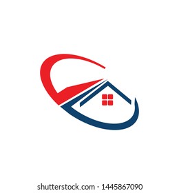 Real Estate vector logo design template. House abstract concept icon