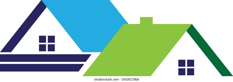 Real estate vector logo design - Vector