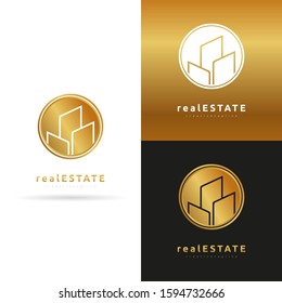 Real Estate vector logo design template. Modern and elegant style design. Business logo design template